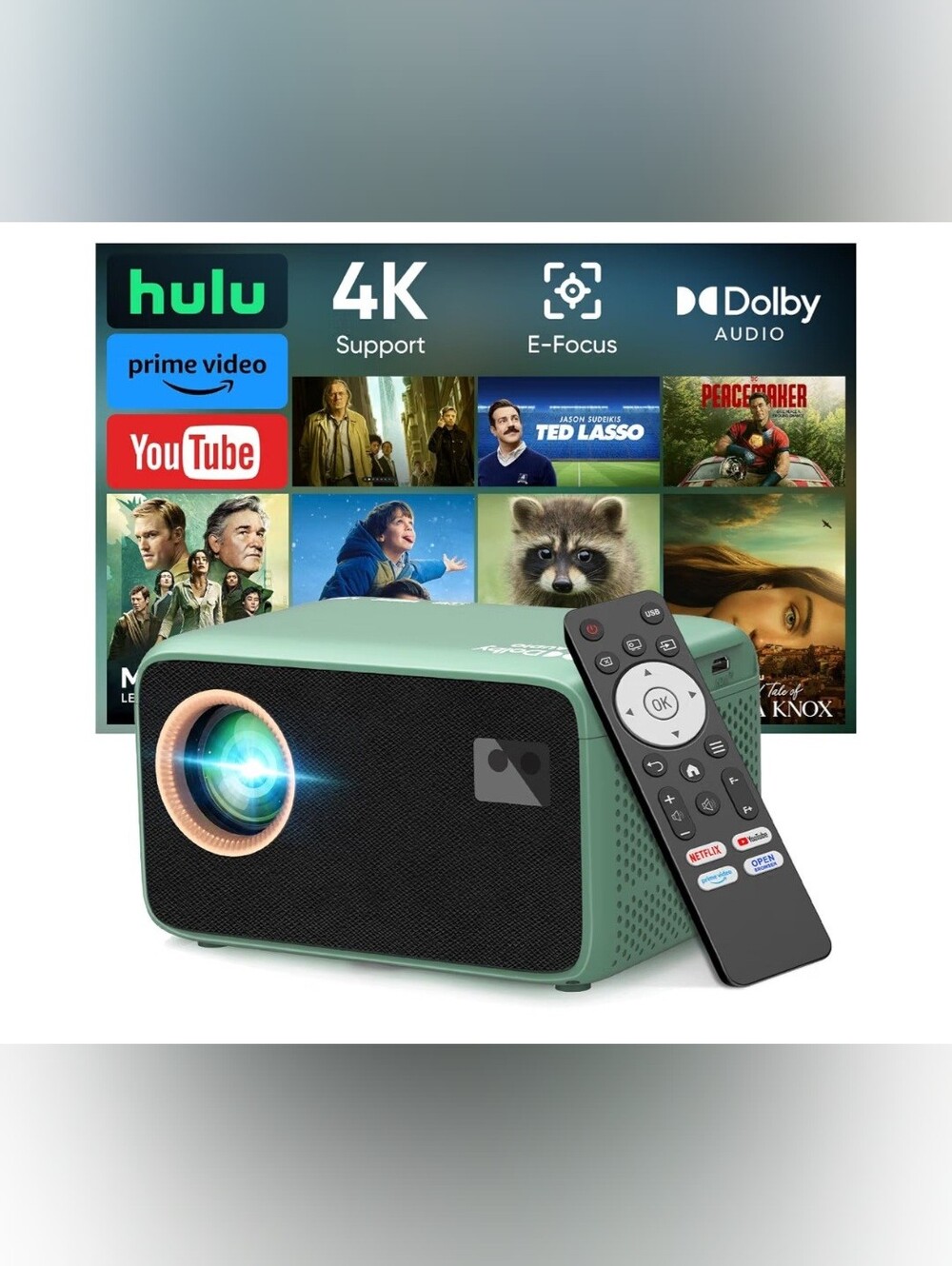 TMY Portable 4K Mini Projector - Compact Home Theatre Model T02